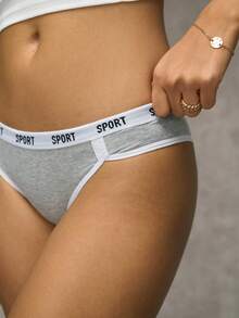 Esseday 3pcs Color-Block Triangle Briefs With Edge Package Sports - Multicolor - View 7