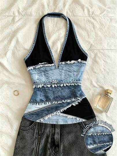 IslaSuriya Women Outfitswomen TopCasual Tank TopTrending Now, Fashion Topsy2k Topsy2k ClothesHalter TopSexy Top