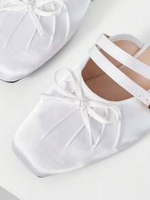 MOTF PREMIUM FASHIONABLE VINTAGE COMFORTABLE CASUAL BOW DECOR FLATS FOR CHRISTMAS SPRING SHOES - Chantilly - View 9