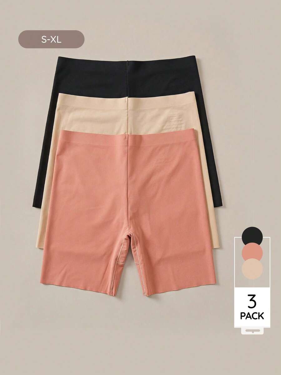 Bralution Set Celana Dalam Wanita Tanpa Jahitan, Nyaman, Minimalis, Panjang Sedang, Warna Dasar, Multi-Warna, Tahan Lama - Coral Pink - View 1