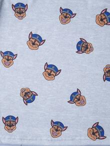 SHEIN | PAW Patrol Young Boy 2pcs Cute Cartoon Dog Print Contrast Binding Tank Top - Blue - View 8