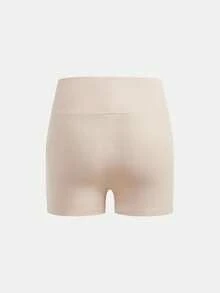 SHEIN Girlism Tween Girl 4件組日常休閒春夏針織純色高腰運動瑜伽短褲套裝 - 彩色 - 查看 10