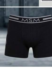 Set Of 12 Pieces Of Men's Comfortable Elastic Boxer Underpants With Lettering Design - Multicolor H - View 2