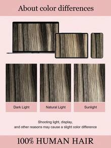 7PCS Straight Clip In Hair Extensions 100% Real Human Hair 14-24 Inch 115G Double Weft Invisible Clip Hair Extensions Remy Natural Human Hair For Women Girls Daily Use - S1B/19/1B - View 8