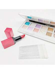 500 Set Lip Brush, Crystal Clear Lipstick, Lip Gloss Brush Stick - White - View 2