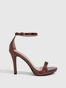 CUCCOO SZL Women's Fashionable Elegant Heeled Sandals For Party And Commute Spring Shoes Prom Heels Summer Shoes - Bronze - View 2