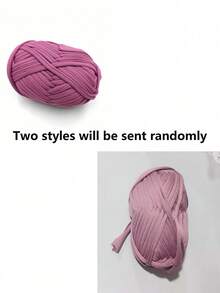 1 pieza de cuerda de tela para tejer manualmente bolsas, juguetes, zapatos, alfombras, cestas de almacenamiento - Fucsia - Ver 10