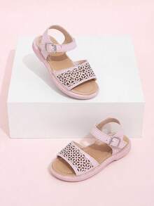 Girl Sandals And Adjustable Buckle - Palo de rosa - View 3