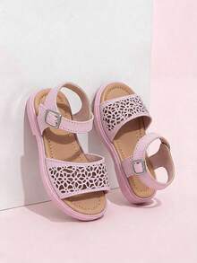 Girl Sandals And Adjustable Buckle - Palo de rosa - View 2