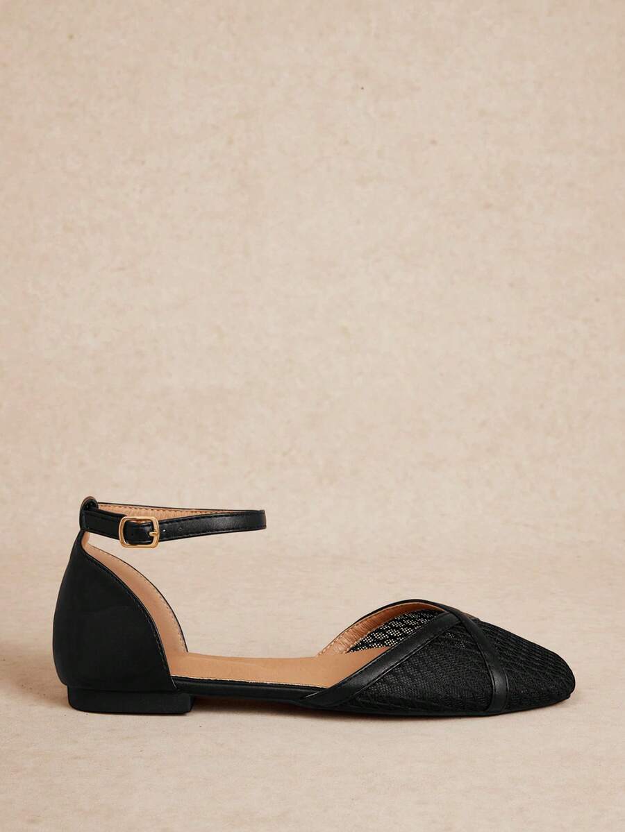 Rosivie Women Flats Spring And Summer New Models, Square Toe Design, Comfortable And Simple Vacation, Women's Flat Bottom, Essential For Commuting, Casual - Black 1 - View 1