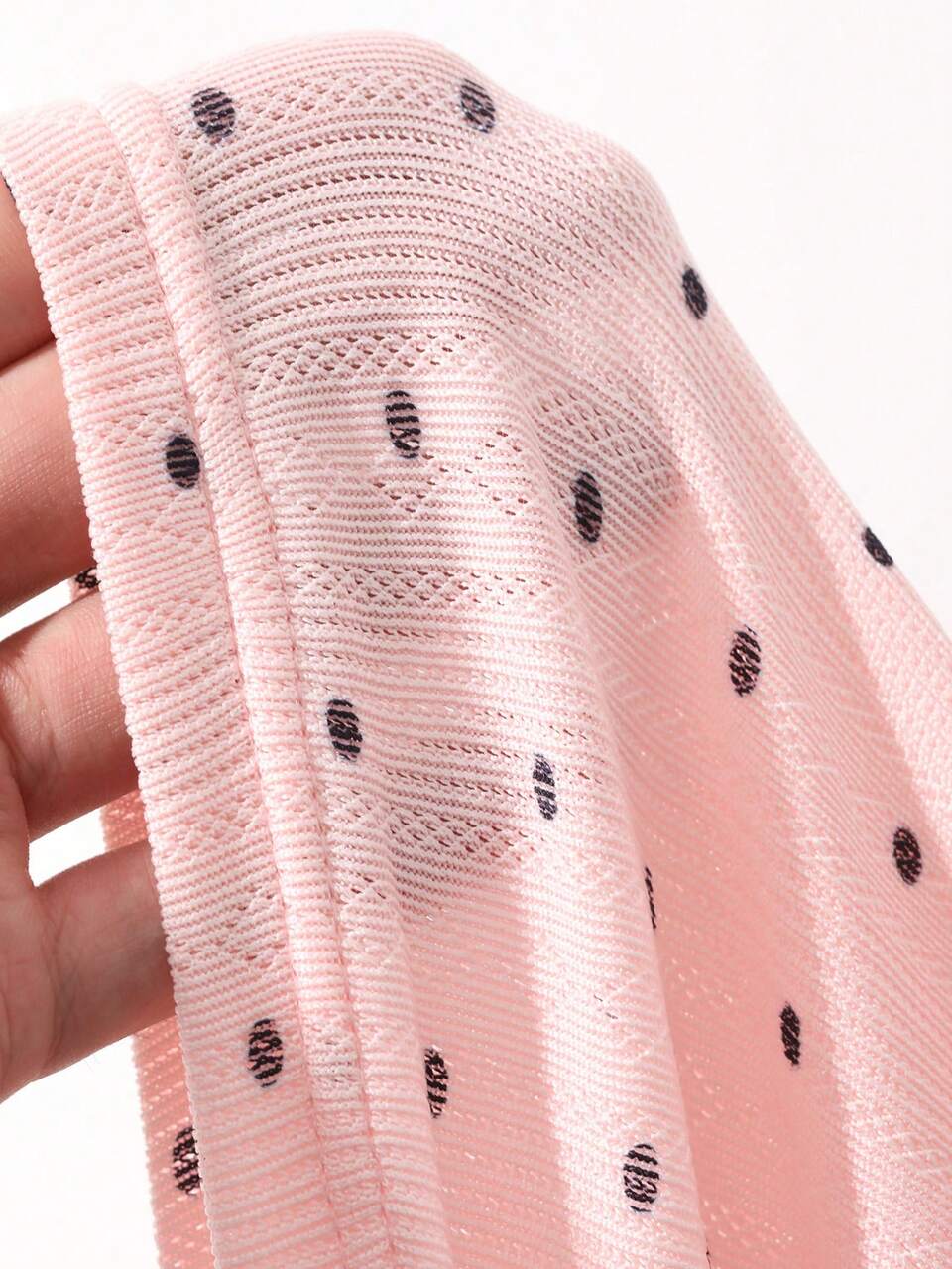 Women's Contrast Lace Polka Dot Print Camisole Summer