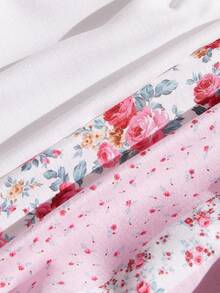 Lullawish 波希米亞度假風花卉與素色女款睡褲兩件組 - 彩色 - 查看 6