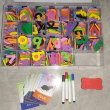 238 Magnetic Large And Small ABC Foam Letter Refrigerator Magnets-Educational Toy Set For Classroom Learning And Spelling Practice, Comes With A Magnetic Board And Storage Box (Colors May Vary) - Multicolor - View 9