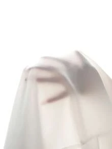 Manfinity Mode 男士長袖正式白色襯衫，經典領口鈕扣式商務休閒，優雅純色辦公穿搭，適合夏季、場合與儀式 - 白色 - 查看 6