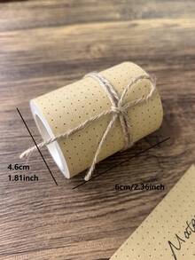 1 Roll Plaid Kraft Paper Tape, Writable For DIY Scrapbooking And Decoration - Multicolor - View 15