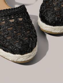 Styleloop Zapatos de cuña y plataforma para mujer - Negro - Ver 4