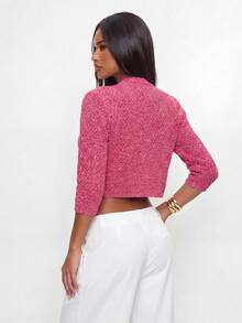 Avantive Women's Autumn Casual Commute Cardigan - Pink - View 6