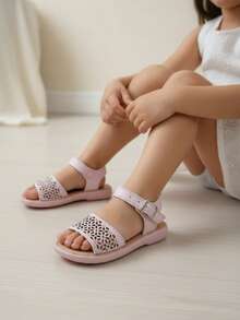 Girl Sandals And Adjustable Buckle - Palo de rosa - View 4