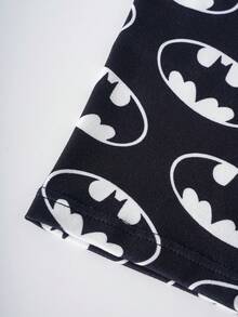 BATMAN X SHEIN Tween Boy Cartoon Print Boxer Briefs, Comfortable Casual - Black - View 7