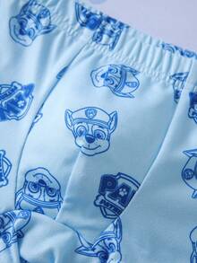 SHEIN | PAW Patrol Young Boy Cartoon Pattern Tank Top And Boxer Briefs Set - Blue - View 7