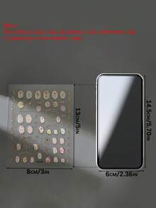 1 pièce d'autocollant d'ongles en gelée de tulipe bronze, autocollant d'ongles à fleurs perles de style japonais mignon, décalcomanie d'ongles à fleurs 5D DIY. - Multicolore - Voir 3