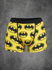 BATMAN X SHEIN Tween Boy Cartoon Print Boxer Briefs, Comfortable Casual - Black - View 5