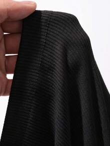 Dazy Plus Summer Square Neck Fitted Ribbed Versatile Cropped White Plus Size Women Spring/Summer Wide Strap Camisole Tank Top - Black - View 6