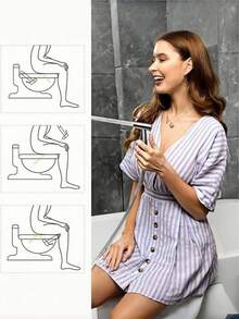 Handheld Spray Head With Hose, Stainless Steel Toilet Spray Head, Handheld Spray Head With Hose, For Female Cleaning And Showering, Can Be Installed On The Wall Or Toilet - silver - View 10