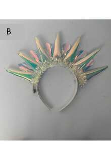 Crown And Color‑Changing Light‑Up Headband For Fashion, Light‑Up And Sparkling Headband For Nightclub Parties - Multicolor - View 9