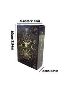 Tarot Cards Beginner's Learning Guide, Easy And Accurate Divination, Simpleand Easy To Use, Suitable For Beginners, Suitable For Family Gathering EntertainmentGames, Game Gifts, Card Games, Party Board Games, Couple And Friends InteractiveMini-Games - Sun God Gold Foil Tarot Cards - View 5