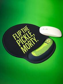 Rick and Morty X SHEIN Cartoon Pattern Computer Desktop Mouse Pad With Wrist Rest - Mouse Pad - View 4