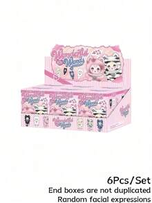 POKOJA LAND 盲盒（非毛绒填充），1个“温馨小屋小熊”系列盲盒玩偶，毛绒连帽角色玩偶，包含6款常规款式和1款隐藏惊喜，具有纹理饰面、心形吊坠和珍珠点缀的收藏级艺术玩具，是桌面摆件、家居装饰和冬季派对礼品的理想之选，也是馈赠亲朋好友的完美节日礼物，更是收藏家和爱好者寻找温暖迷人装饰品的绝佳情人节礼物。 - 潮玩盲盒 - 查看 11