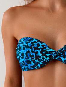 Swim Basics Women's Leopard Print Tankini Swimwear, Random Print - Multicolor - View 4