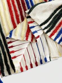 ROMWE MEN Street Life Men's Autumn/Winter Fashion Colorful Striped Cardigan - Multicolor - View 6