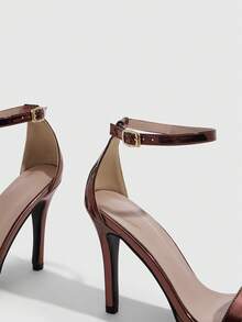 CUCCOO SZL Women's Fashionable Elegant Heeled Sandals For Party And Commute Spring Shoes Prom Heels Summer Shoes - Bronze - View 5