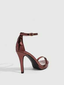 CUCCOO SZL Women's Fashionable Elegant Heeled Sandals For Party And Commute Spring Shoes Prom Heels Summer Shoes - Bronze - View 3