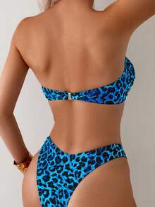 Swim Basics Women's Leopard Print Tankini Swimwear, Random Print - Multicolor - View 2
