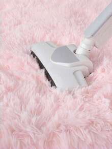 1pc Thick Soft Plush Polyester Machine Washable Non Slip Durable Fade Resistant Cozy Warm Elegant Light Pink Fluffy Carpet Rug For Living Room Bedroom Kitchen Christmas Holiday Party Home Decor Trending - pink - View 5