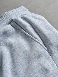 PAVTROS Pantalón de chándal para hombre con bordado de letras y decoración de cuentas - Multicolor - Ver 4