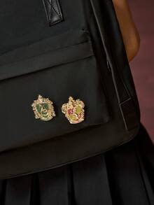 HARRY POTTER X SHEIN 水鑽鋅合金別針，霍格華茲包包胸針，適合作為禮物、收藏品、紀念品 - 彩色 - 查看 5