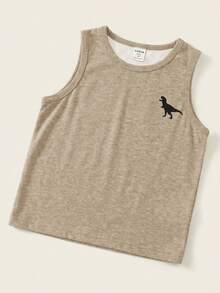 Baby Boy Casual Simple Tank Top 3pcs Set Suitable For Summer - Multicolor - View 5