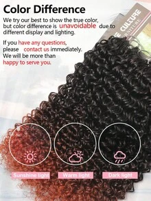 Boho Braids 100%真人发丝钩编发，杰瑞卷曲羽毛线波西米亚风钩编辫，真人发沙龙丝滑无痕隐形，适合细软发质女性，微环预钩编真人发接发 - SNatural/350 - 查看 5