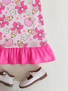 Emery Rose Kids Emery Rose Kids 女童編織可愛圖案圓領無袖夏季洋裝 - 彩色 - 查看 8