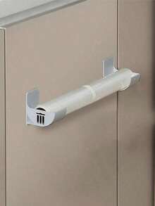 2 Pcs / Set No-Drill Trash Bag Dispenser Plastic Bag Holder,Wall Mounted Plastic Bag Organizer Grocery Bag Holder White Garbage Trash Bag Holder For Home Organization Kitchen Organizers And Storage,Rolling Pin Storage Rack, Kitchen Gadgets - Multicolor - View 15