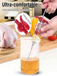 3件組雞肉醃製針 燒烤風味調味針 牛排燒烤烤肉醬注射針 調味注射針 - 彩色 - 查看 5