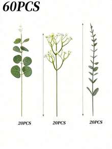 Cirelle 人造混搭花束，包含滿天星與尤加利葉；適用於新娘花束、婚禮裝飾、家居飾品及攝影道具 - 彩色 - 查看 13