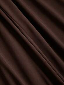 Elenzga Women's Dark Brown Halter Lace V-Neck Jumpsuit, Waist-Cinched Wide Leg Pants, Elegant Sexy Commute Evening Party Night Out Date Night Romper Summer - Brown - View 4
