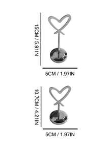 Cirelle 1 cái giá đỡ trưng bày ghi chú hình trái tim bằng kim loại cho không gian làm việc tại nhà phong cách tối giản, mang lại vẻ đẹp thị giác cuốn hút và chức năng trưng bày ghi chú cho phụ nữ công sở thành thị - Nhiều màu - Xem 4