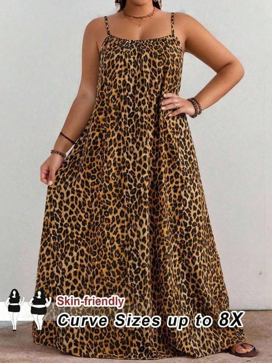 SHEIN CURVE+ 大尺碼女款優雅極簡長袖網格印花洋裝,長袖優雅洋裝,春季優雅洋裝,女款情人節洋裝,派對洋裝,婚禮賓客洋裝,女款正式洋裝,女款奢華晚禮服 - 彩色 - 查看 1