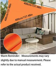 1pc Foldable Waterproof Triangle Sun Shade Sail, Suitable For Outdoor Activities, Backyard Canopy, Camping Tent, Etc. Sun Shade Cloth, Sun Sail, Triangular Waterproof Sun Shade Sail, Applicable For Yard, Patio, Deck - multicolor - View 7